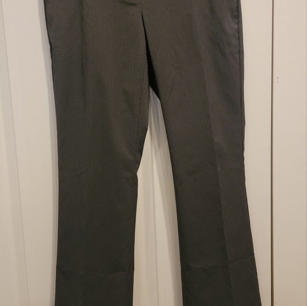 Express black with white pinstripe pant